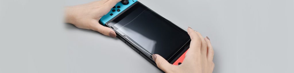 aplicar o protector de ecrã para Nintendo-switch-step4
