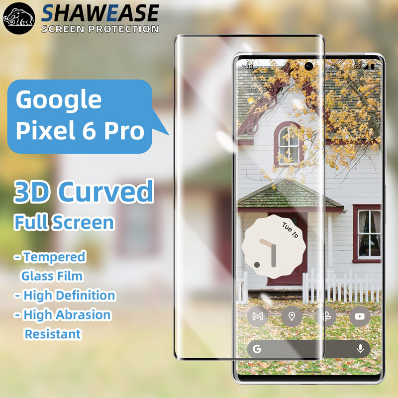 protector de pantalla de cristal curvado 3d para google pixel-6-pro