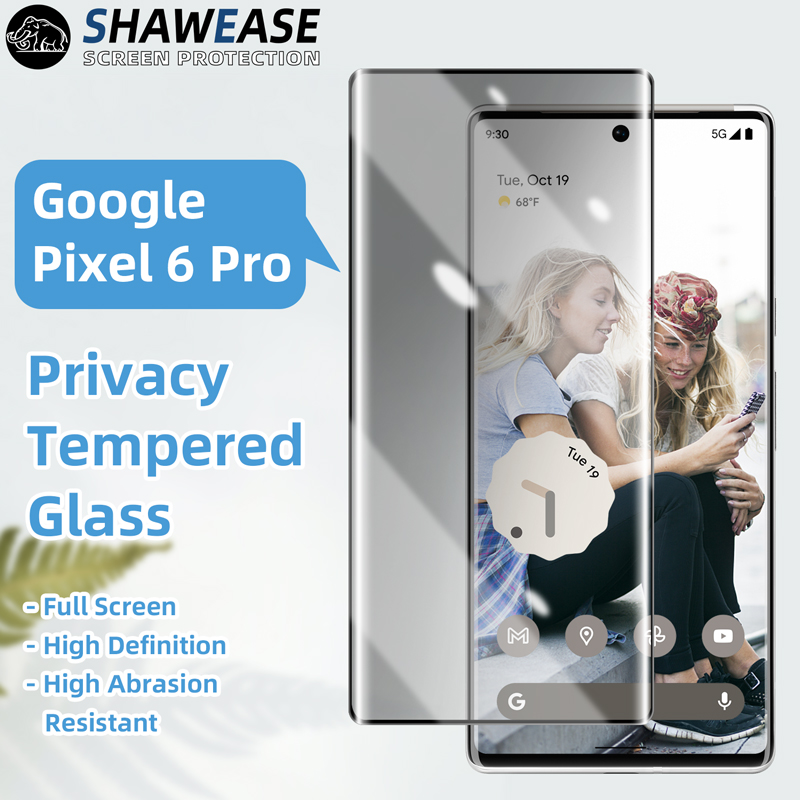 隱私鋼化玻璃屏幕保護膜適用於 google-pixel-6-pro