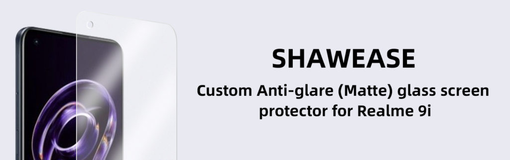 Protetor de tela de vidro antirreflexo (fosco) personalizado para Realme 9i