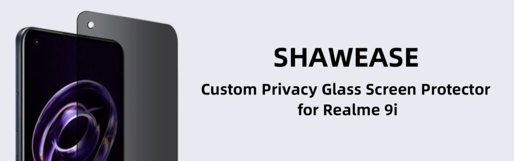 适用于 Realme 9i 的定制隐私玻璃屏幕保护膜