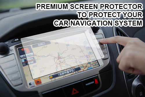 Película protectora de ecrã para proteger o seu sistema de navegação automóvel