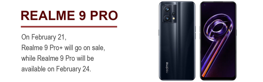 Realme 9 pro 在印度的發布日期和價格